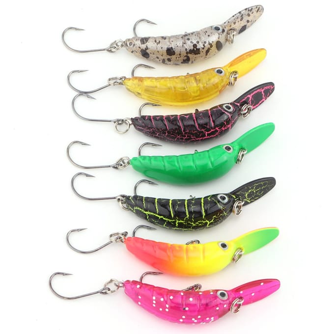 Vislok Drijvende Crankbaits Harde Aas Kunstmatig Mini Minnow Snoek Baars Forel Aas gray