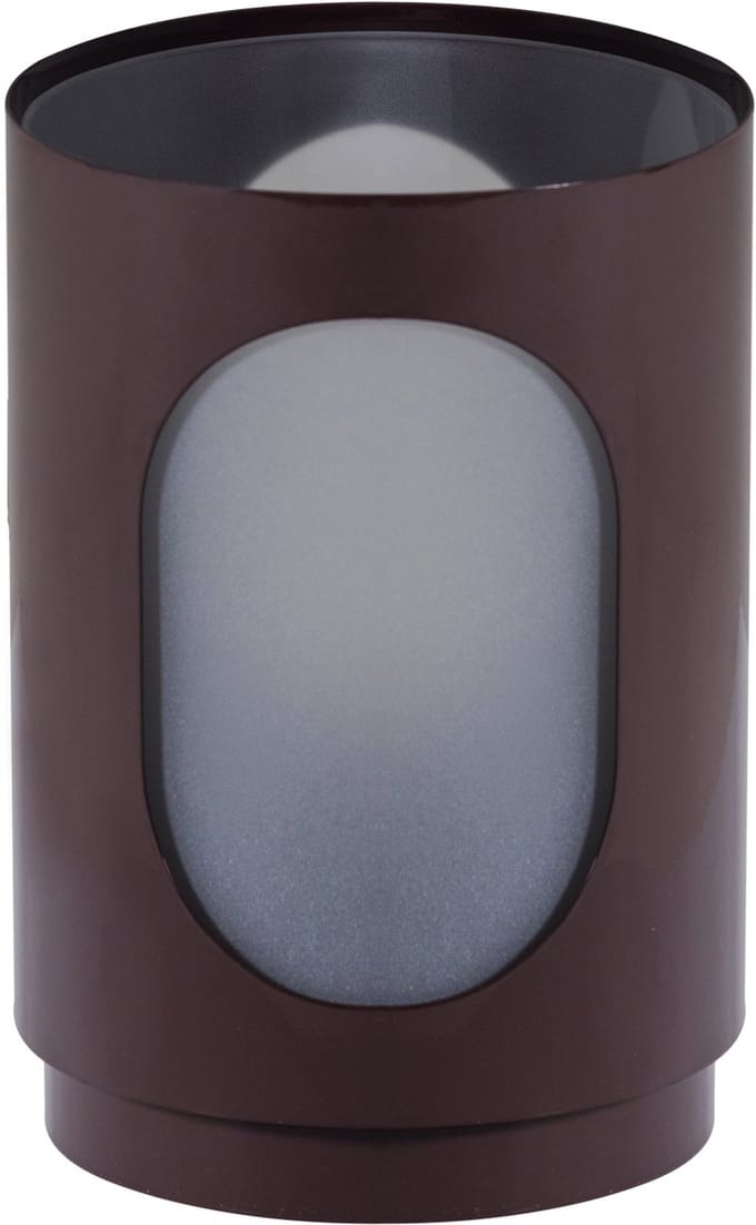 WOOOD Tavo Windlichten - Metaal/Glas - Bruin - Set Van 2