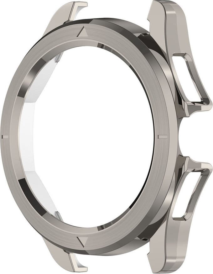 Watch case screenprotector - hoesje - geschikt voor Xiaomi Watch S4 - staalgrijs