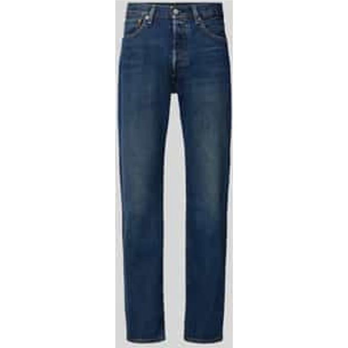 tapered fit jeans van mix van katoen en lyocell model '502® TAPER'