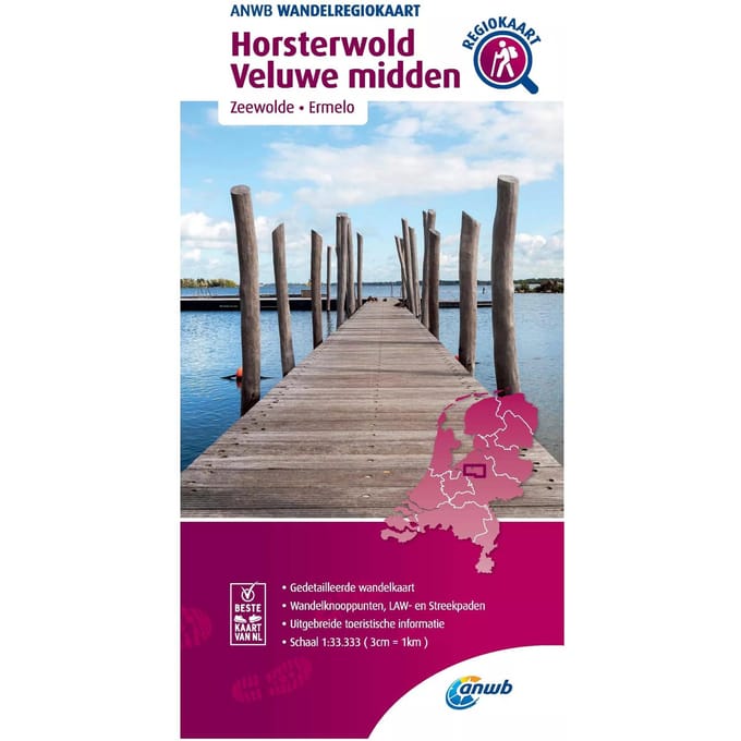 Horsterwold, Veluwe Midden - Anwb Wandelregiokaart - ANWB