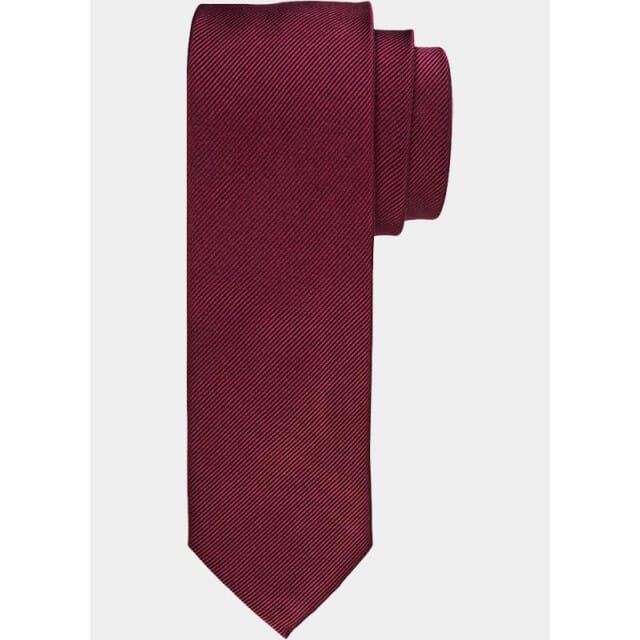 Profuomo stropdas - zijde - bordeaux rood