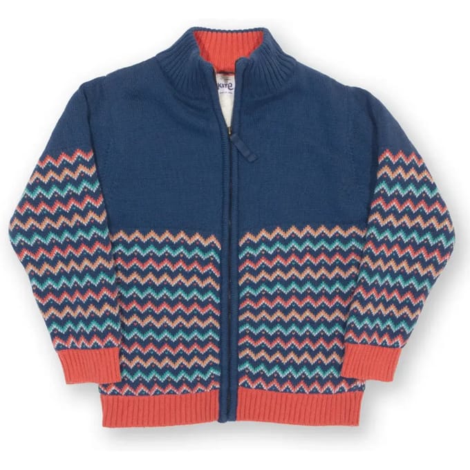 Kinderjas met volledige rits Kite Hygge Zigzag