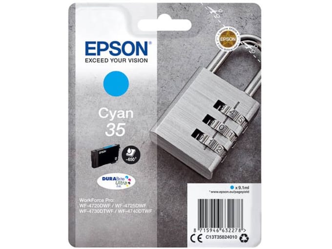 Epson T3582 nr. 35 inktcartridge cyaan (origineel)
