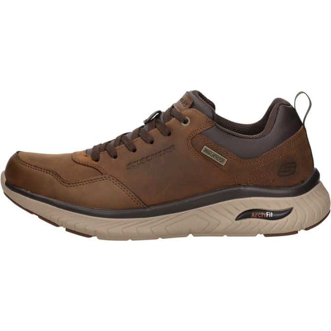 Skechers Skechers Arch Fit Crosser Sneakers bruin Leer