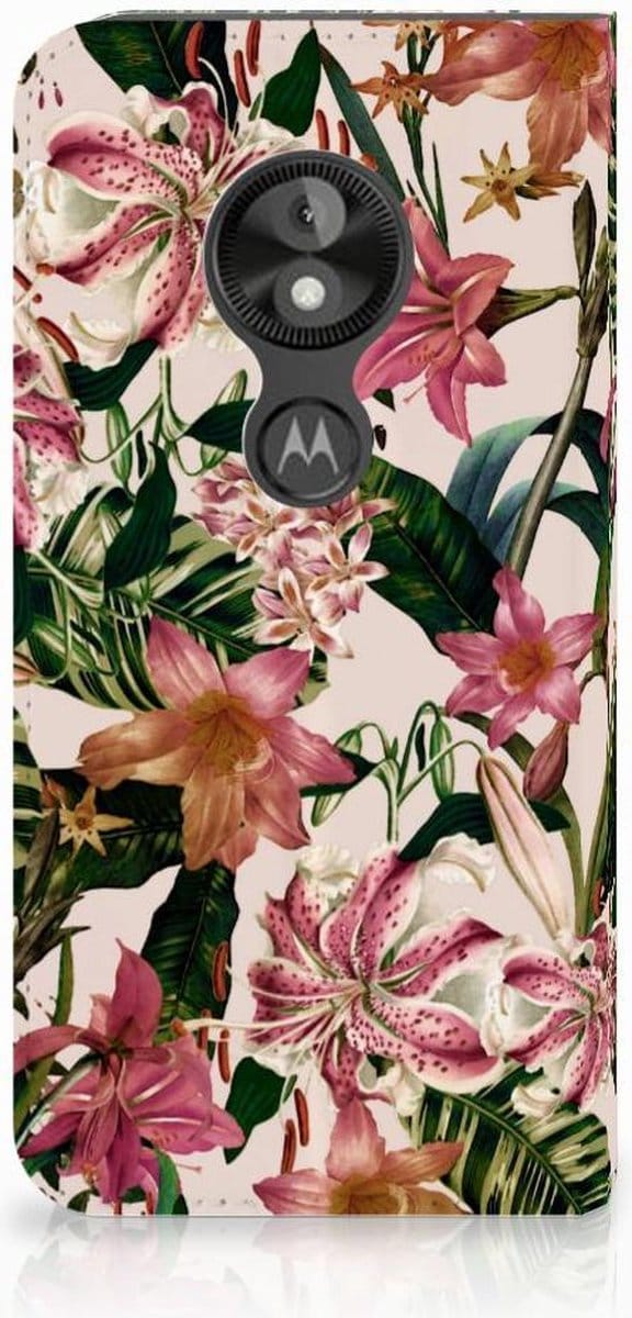 Motorola Moto E5 Play Smart Cover Flowers