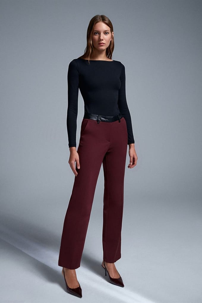 Vrouwen Nepleren Rechte Broek