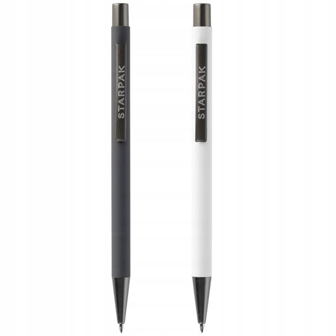 Set van 2 Blauwe Automatische Ballpoint Pennen 0.7mm
