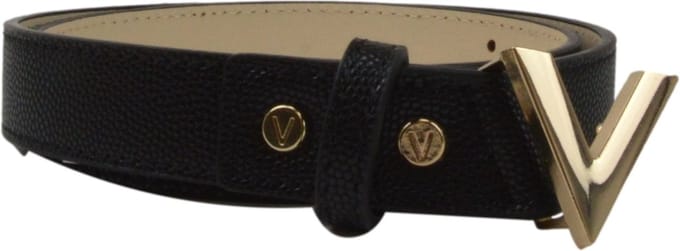 VALENTINO Riem Divina Belt W110 Nero / Oro Zwart
