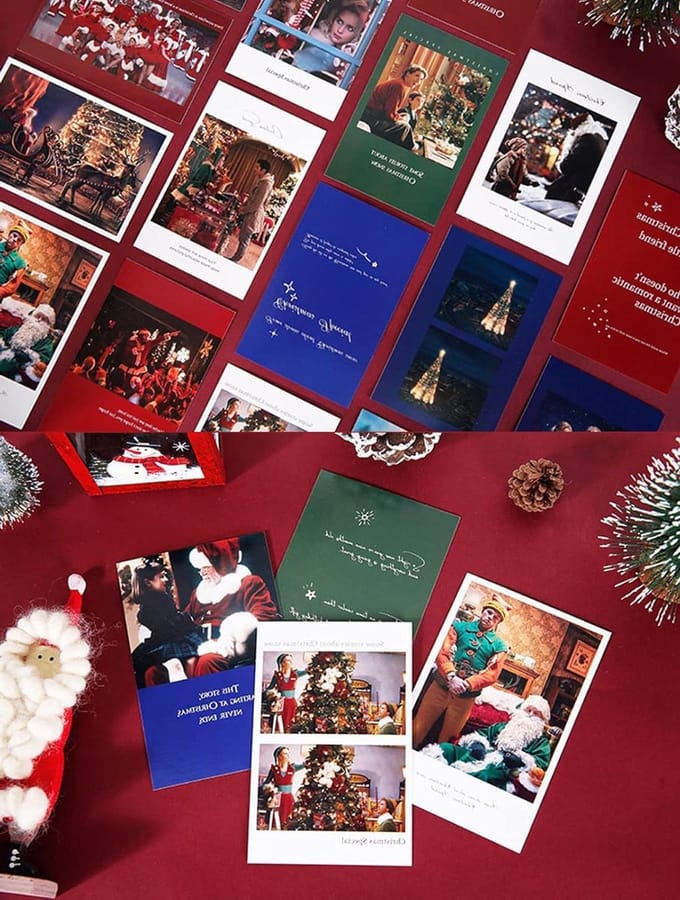 30 ansichtkaarten kerstkaarten - winter - lobansichtkaarten - kerstwenskaarten - beroemde ansichtkaarten