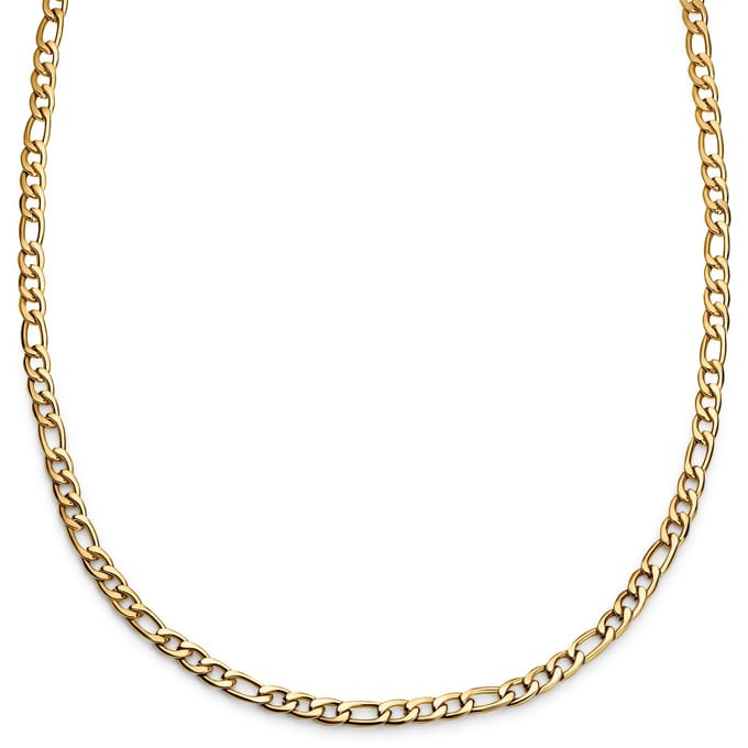 Essentials | 6 mm Goudkleurige Ketting met Figaro Schakels