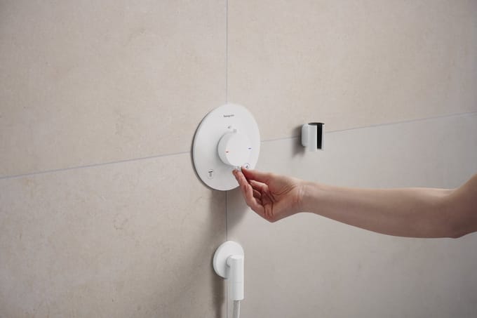 Hansgrohe FixFit Fine S - Wandaansluitbocht, mat wit 28882700