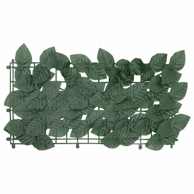 vidaXL - Balkonscherm - met - donkergroene - bladeren - 500x150 - cm