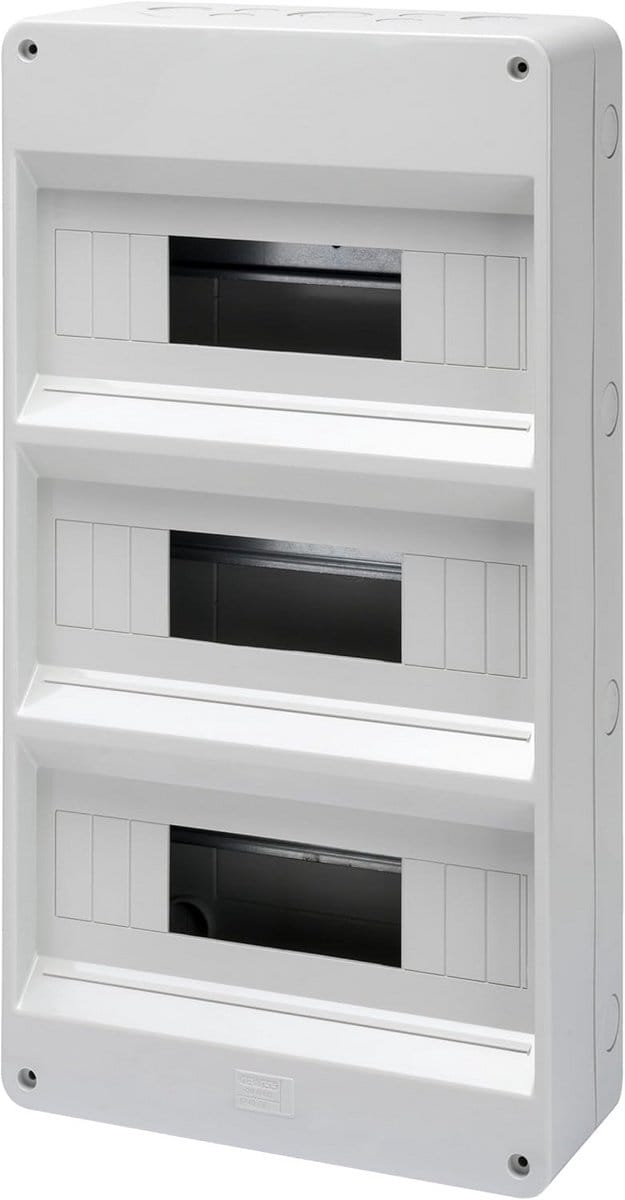 Opbouw Groepenkast 36 Modules (12x3 Rijen) IP40 Meterkast