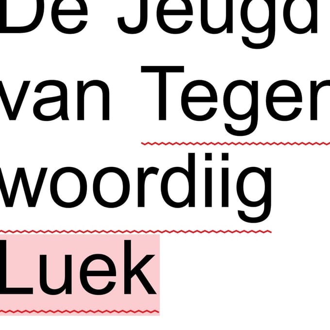 De Jeugd Van Tegenwoordig - Luek (CD)