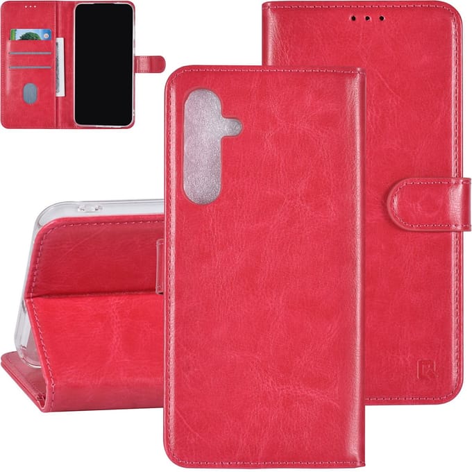 UNIQ Accessory Back Cover - Samsung Galaxy A55 - Roze - Wallet-design met kaartsleuven