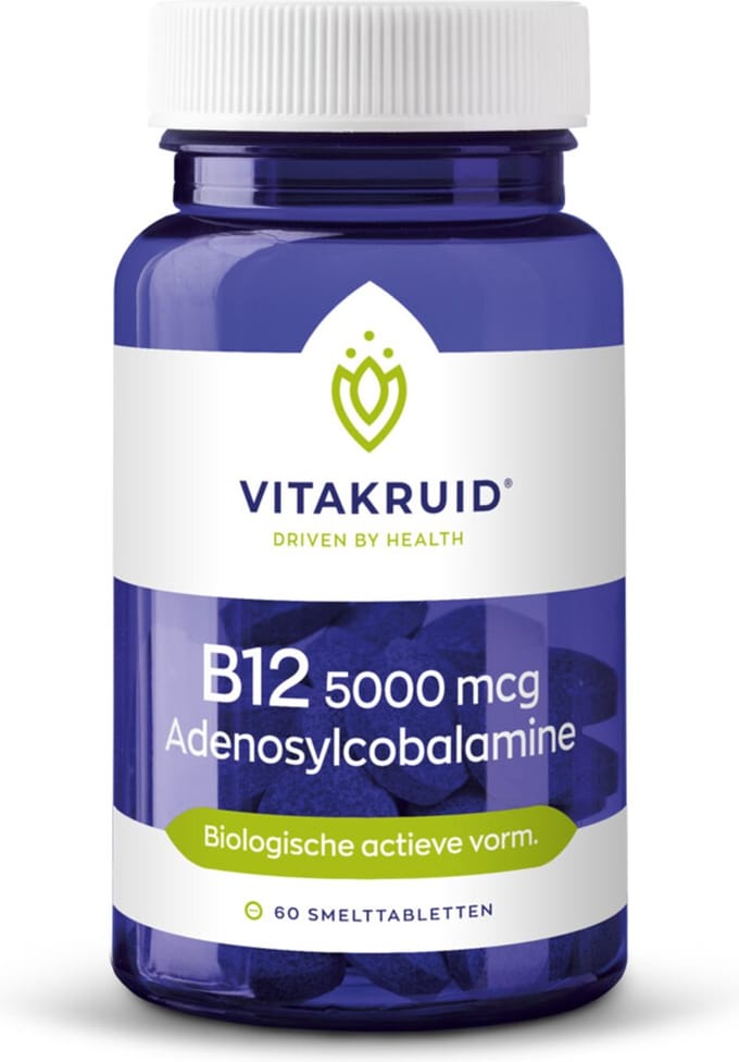 Vitakruid - B12 Adenosyl 5000 Mcg - 2 x 60 tabletten - Voordeelverpakking