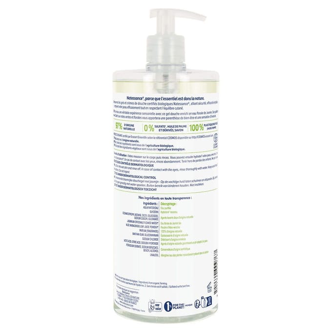 Natessance Douchegel Jasmin Bio Sans Sulfate 1 L 1000 Gel