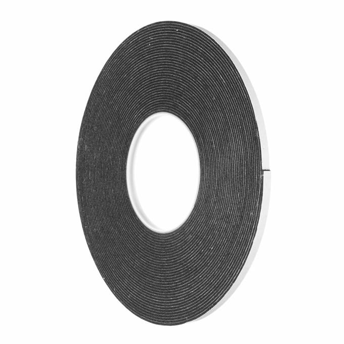 9mm - Dubbelzijdig PE-Schuim Foamtape - Zwart - 50 Meter