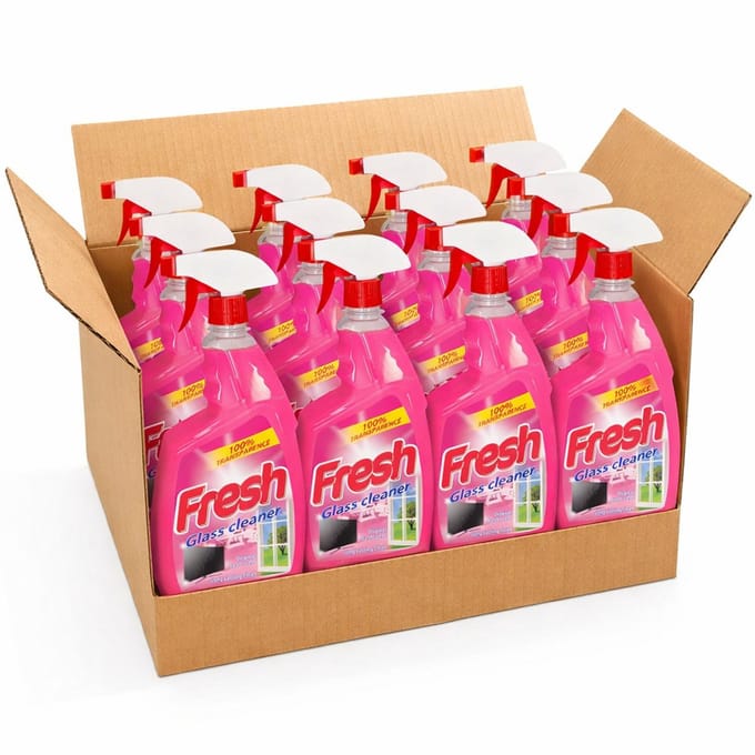 Fresh Glas & Multi Schoonmaak Spray- 12 x 750 ml