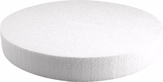 Rayher Piepschuim vormen schijf - 30 cm breed en 4 cm dik - voor hobby
