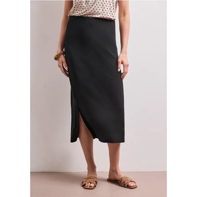 Midirok van tricot in effen kleur
