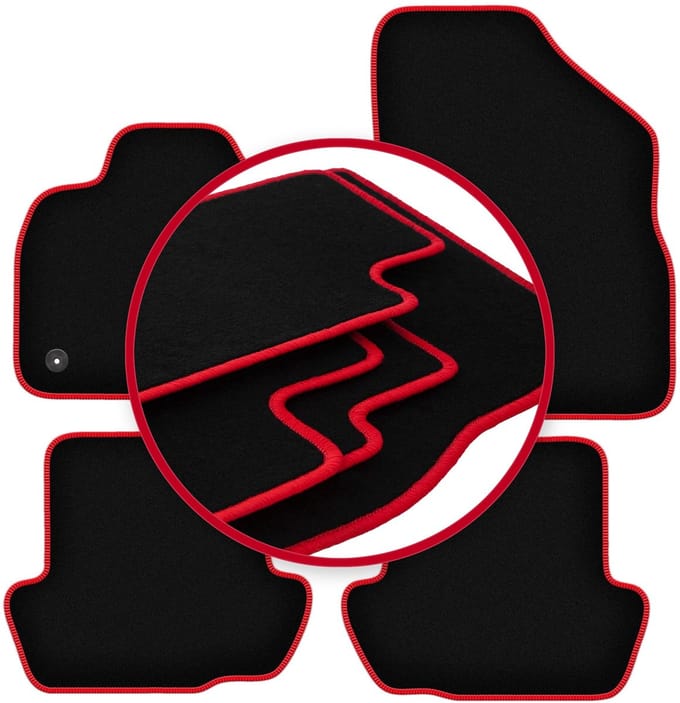 CARLUX-RED automatten voor: Citroen DS5 sedan (2011-2018)