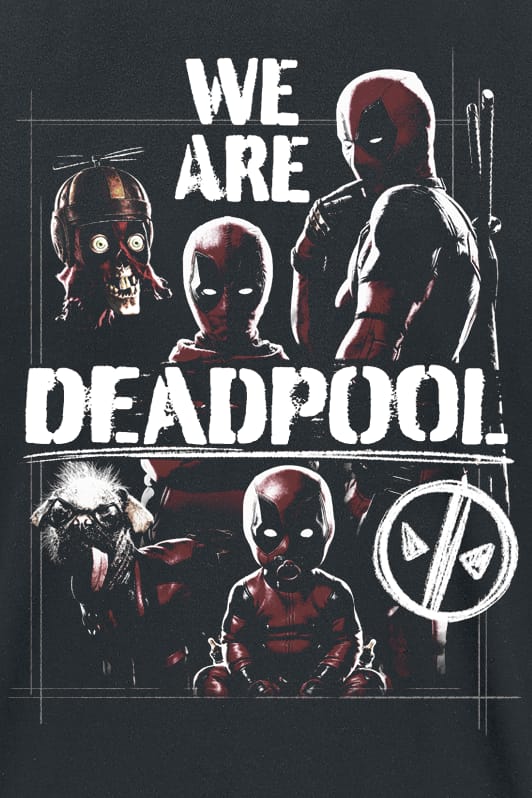 Deadpool T-shirt - We Are Deadpool - M tot L - voor Mannen - zwart
