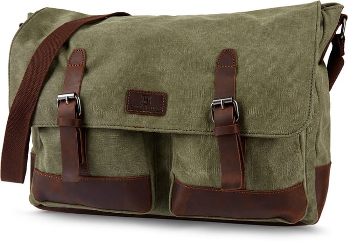 Spencer Groene & Bruine Laptoptas