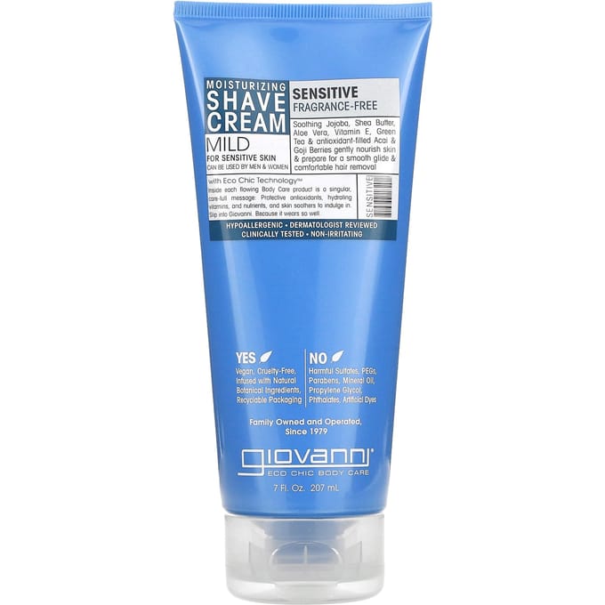 Giovanni Cosmetics - Moisturizing Shave Cream Sensitive - 207ml