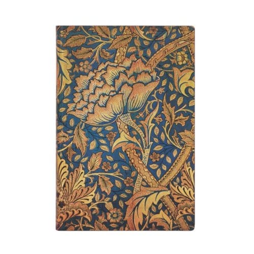 Paperblanks flexis cahier, uitvoering morris windrush mini, formaat 9,5 x 14 cm., gelinieerd