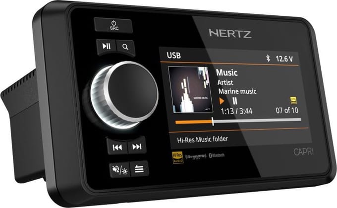 Hertz Capri H100 Bootradio met Bluetooth en NMEA 2000 4x70 Watt