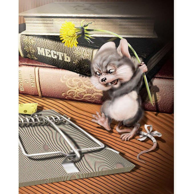 Kit de peinture de diamant rond complet, point de croix, broderie de diamant d'animal de dessin animé 20X30CM gray
