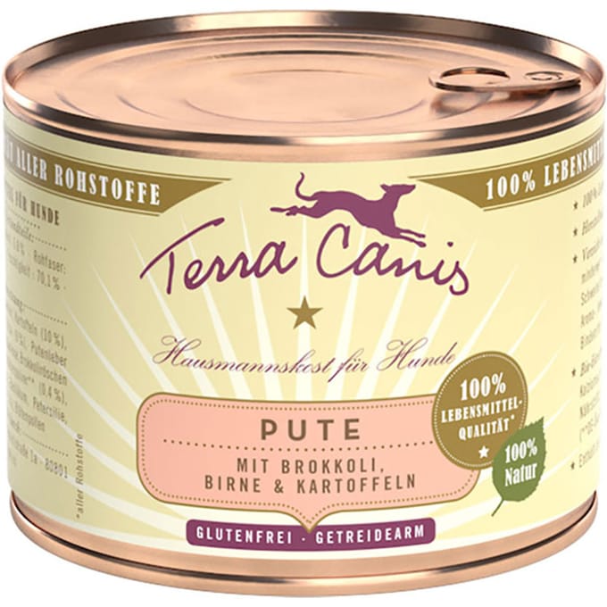 Terra Canis 6 x 200 g - Kalkoen met Aardappelen, Groenten & Peer