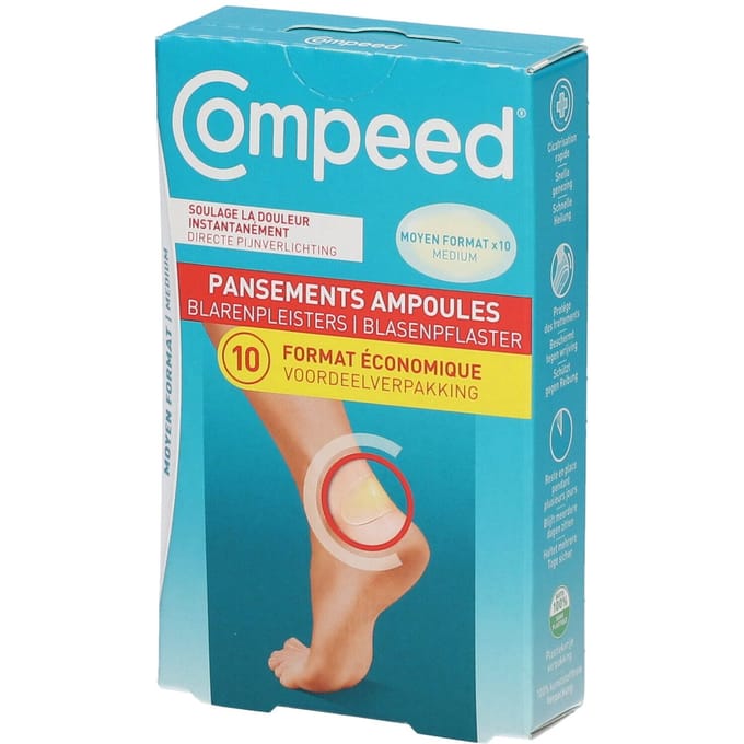 Compeed® Pleister Blaren - Medium – voordeelverpakking (10 st.)
