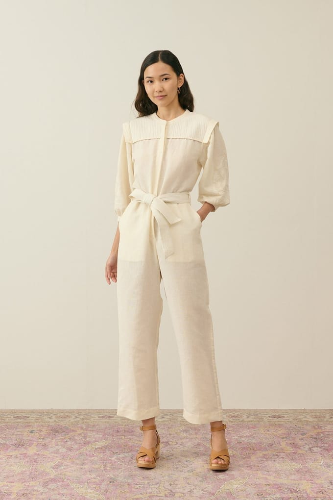 Louise Misha Overalls Sylvianna Cream Größe: 36 | Jumpsuits Outlet | Damen | Weiß