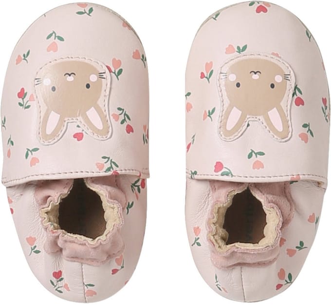Vertbaudet Elastische leren babyschoentjes in soepel leer