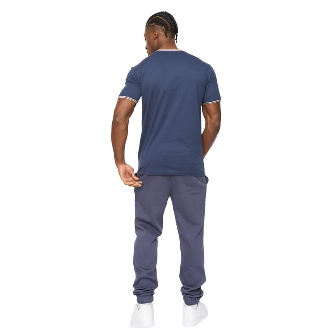 Crosshatch Heren Preece T-Shirt (Navy)