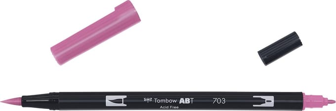 Tombow Brush pen - ABT 703 - Dual Brushpen - Pink rose - Roze