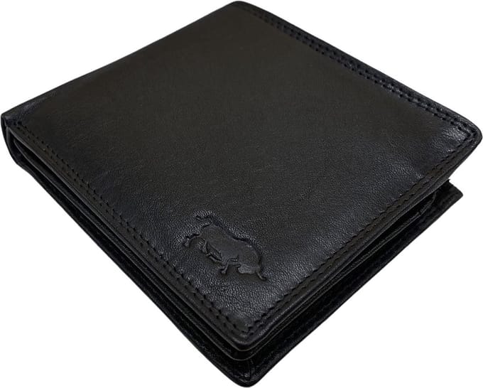 Portemonnee Heren - Zwart Leer - Billfold Model - Portefeuille - Arrigo