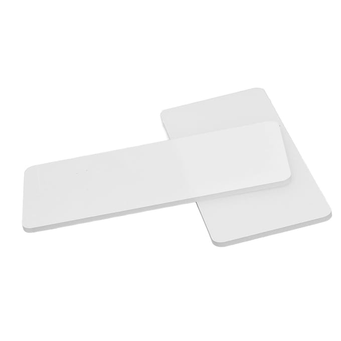 Machine de découpe Matrices de découpe Mini Standard Plaques en plastique polycarbonate pour gaufrage Artisanat 2 pièces white