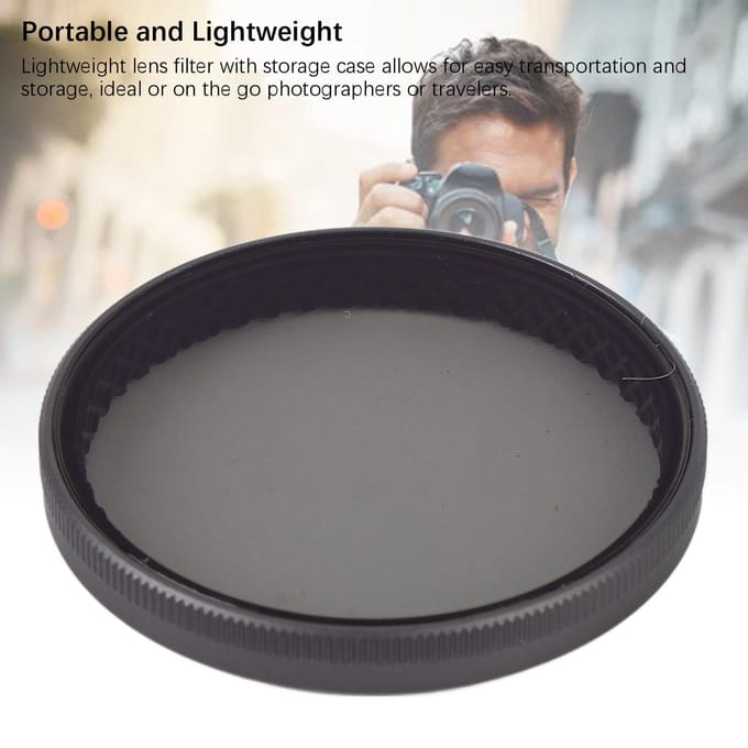 CPL Lensfilter HD Coating Draagbaar Optisch Glas Polarizer Filter Camera Circulair Polariserend gray