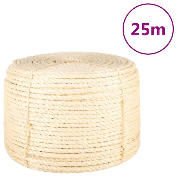 vidaXL - Touw - 12 - mm - 25 - m - 100% - sisal