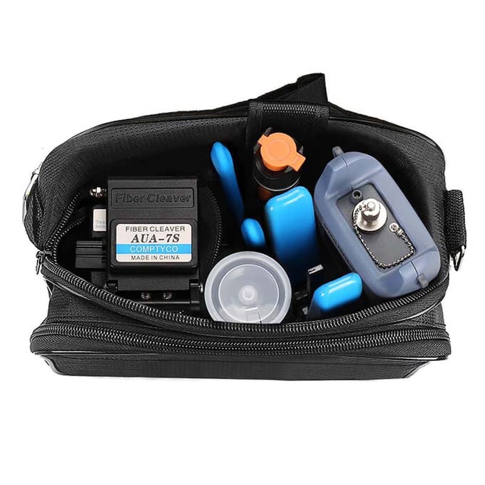 FTTH Glasvezel Cold Shut Tool Kit Multifunctionele glasvezelsplitser Optische vermogensmeter veelkleurig
