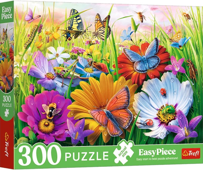 Trefl puzzel - Insecten in de weide - 300 stukjes karton FSC.