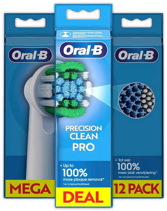 Oral-B Precision Clean Pro 12 Pack Opzetborstels ** CleanMaximiser **