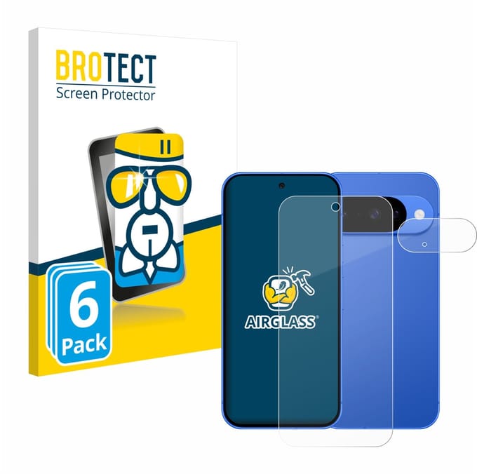 Screenprotector 6 Stuks voor Google Pixel 10 (Voor+Camera) Beschermglas transparant