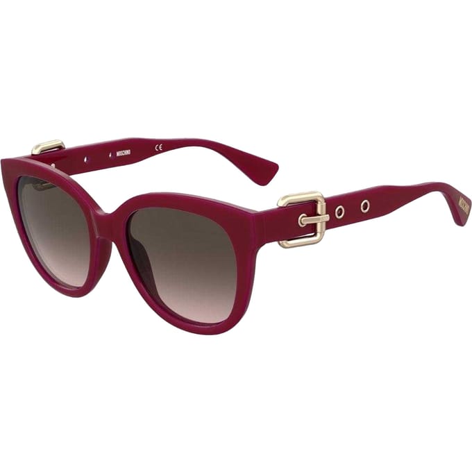 Moschino Dames/Dames Gesp Zonnebril (Rood/Bruin)