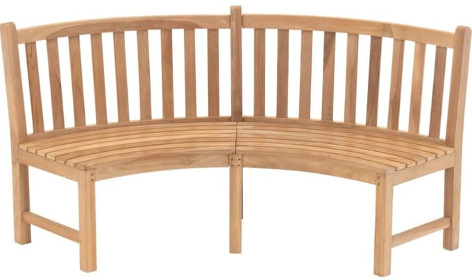 Les - Ronde bank teak 200x53x92cm