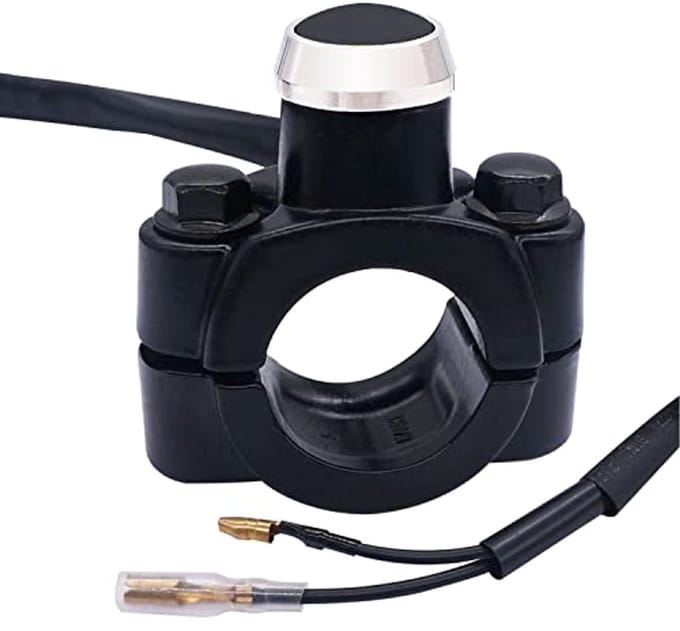 12V Motorfiets Stuur Drukschakelaar - Motor Stop Start Kill Switch 22mm